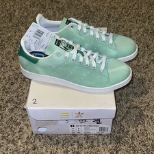 Adidas Pharrell Williams Hu Holi Stan Smith AC7043 Mens Size 8.5 Green Shoes