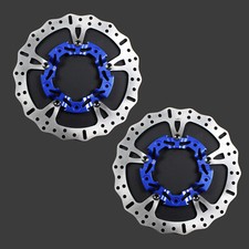 1 SET 14" Blue Floating Front Brake Rotor for Harley 09-23 Touring 6.7" Enforcer