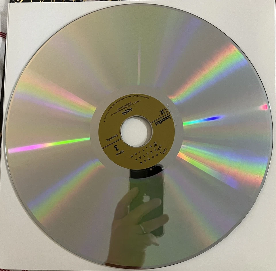 Gandhi 1982 12” Laserdisc LD Ben Kingsley David Attenborough Widescreen Foto 4 de 4