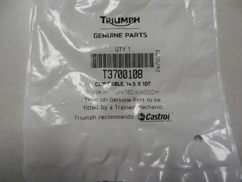 Clip de cable NOS Triumph 14,3x10 2002-2020 América 2001-2022 Bonneville T3700108 - Imagen 2 de 5