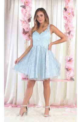 strapless open back dress Short Party Dress with Ruffled Shoulders White / XSmall main image 0