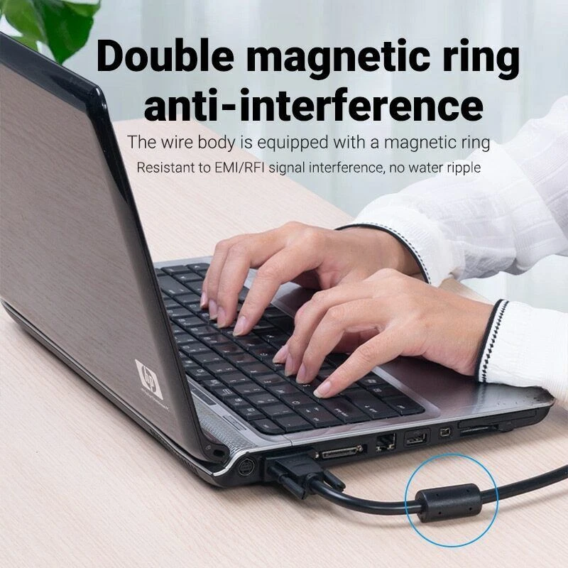 VGA SVGA 15 Pin PC to Monitor TFT TV LCD Extension Cable Male to Male Lead New - Image 3 of 4