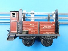 D10 Karl Bub KB Spur 0 antik Güterwagen DRG Mittelbord mit BrHs und Rungen