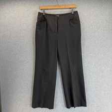 St. John Sport Womens Charcoal Gray Trousers Pants Straight Leg Office Size 8