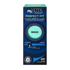Paradise Products My One Snug 10 Count Premium Latex Condoms, New