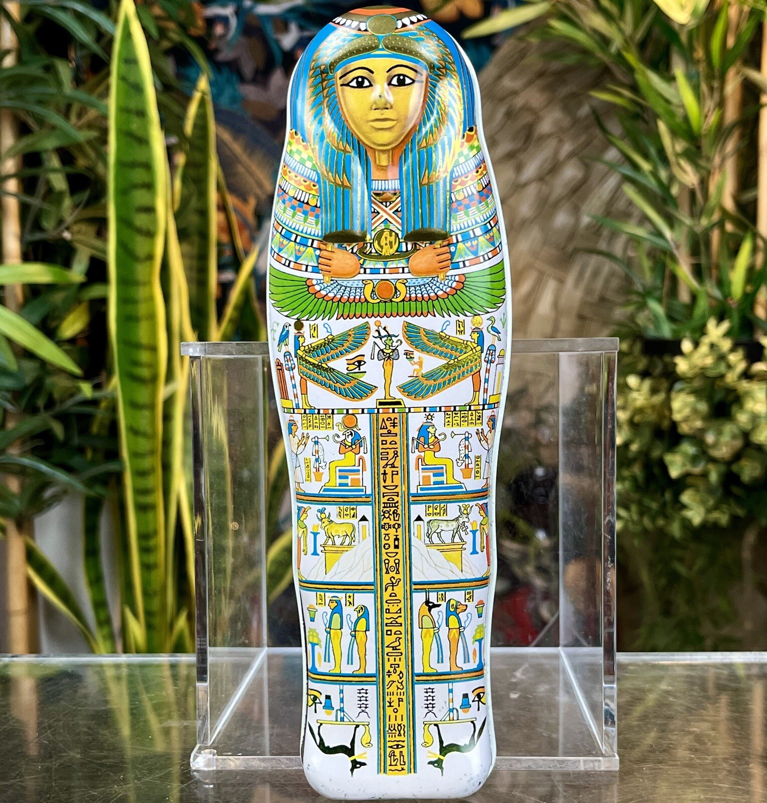 British Museum DENYTENAMUN SARCOPHAGUS METAL PENCIL CASE Egyptian Mummy Tin
