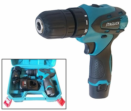 Pdr Taladro Destornillador a Batería Con Valija 14.4V + Pila En Regalo |  eBay