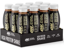Optimum Nutrition High Protein Shake, Chocolate 12 x 330ml