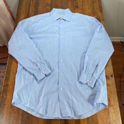 Robert Barakett Shirt Mens 16.5 34-35 Blue Striped Button Up Work Dress Spread | eBay Robert Barakett Shirt Mens 16.5 34-35 Blue Striped Button Up Work Dress Spread | eBay