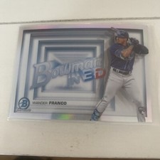 Wander Franco 2022 Bowman Chrome B3D-1 Bowman In 3D Refractor RC Rays 107