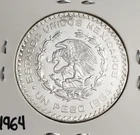 Photo of a 1964 Mexico Un Peso Silver from an eBay listing that sold on Jun 27, 2026