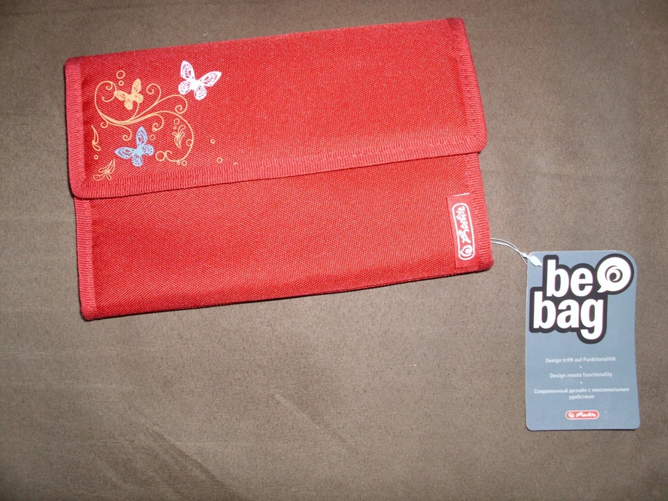 Herlitz Federtasche rot Neu Faulenzerrolle Schlamperrolle Federmappe