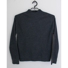 Banana Republic Sweater Mens Medium Gray Extra Fine Merino Wool Long Sleeve