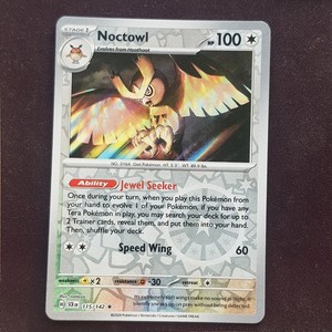 Noctowl 115/142 Stellar Crown Reverse Holo