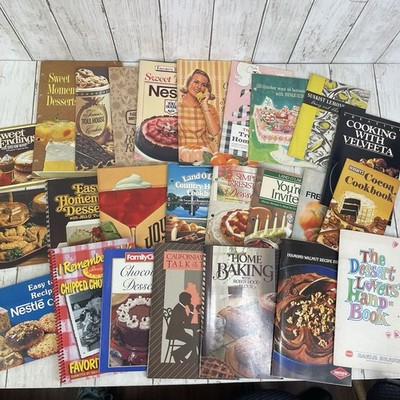 Lot of 25 Recipe Cookbook Booklets Various Brands 1939 Thru 1980 s