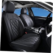 Car Seat Covers, Front Seat Cover, 2 Pack Waterproof Seat FrontPair A-Black