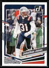 2023 Panini Donruss Jonathan Jones BASE CARD New England Patriots #203 🔥