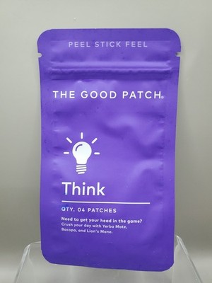 The Good Patch THINK 4 Patches Per Resealable Pouch Wearable Exp 09/2028