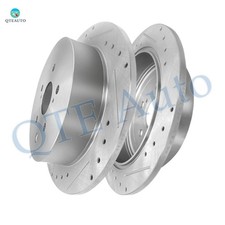 Rear 309mm Drilled Slotted Disc Brake Rotors For 2011-2020 Toyota Sienna