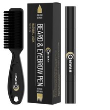 Beard and Eyebrow Pencil Filler for Man, Water Proof Beard Pen, Beard Brush, ...