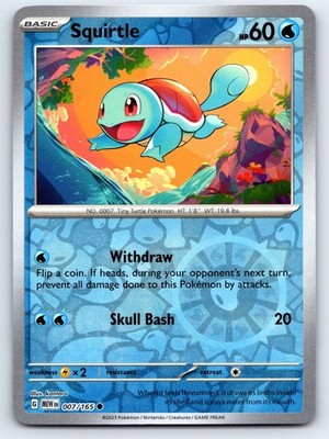 Squirtle - (Reverse Cosmos Holo) (Costco Exclusive) 007/165 NM