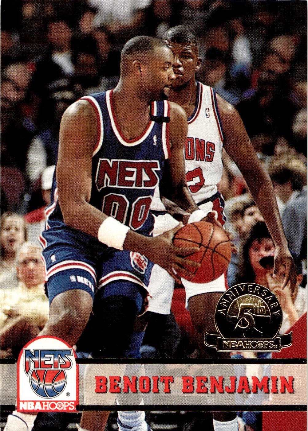 1993-94 Hoops #368 Benoit Benjamin Fifth Anniversary Gold NETS
