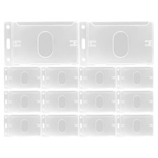 15 Pcs Badge Holder Clear Plastic Id Holders Card Protector Hard Protectors