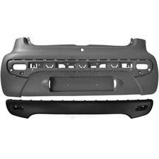 Set Stoßstange hinten grundiert+Leiste für Peugeot 107 Citroen C1 Bj. 05->>