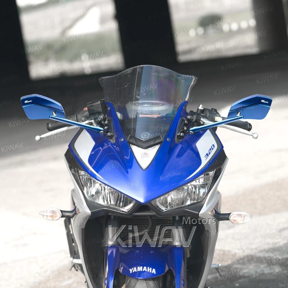 Синий CleaverII обтекатель зеркала + мат черный основание алюминий подходит BMW S 1000 RR - Изображение 3 из 4