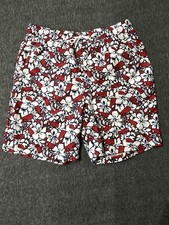 Vineyard Vines Men  s Swim Trunks Bathing Suit Red White Blue Whales Size SMALL