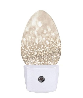 Golden Bokeh Night Light Auto Sensor LED Plug-in Nightlight for Bedroom  Holi...