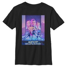 Boy's KPop Demon Hunters Trio Poster T-Shirt
