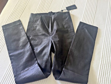 New $995 Rag & Bone Simone Ankle Skinny Leather Pants In Black Size: 0