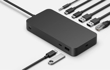 Microsoft Surface Thunderbolt 4 Dock, Docking Station, Nero (Modello 2049)