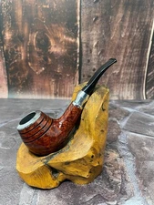 Vauen Shine 161 Bent Brandy Smooth Capped Briar Pipe, Unsmoked