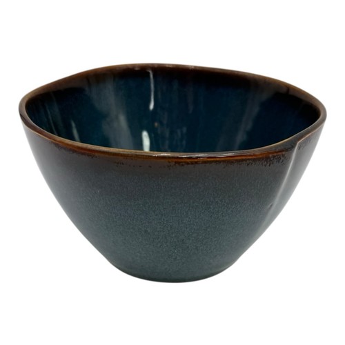World Market Glazed Ceramic Reactive Indigo Blue Soup Bowls 5.5” x 3.25” $ Each - Picture 3 of 9
