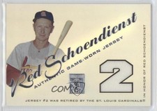 2001 Topps Tribute Retired Jerseys Red Schoendienst #RJRS HOF 10pr
