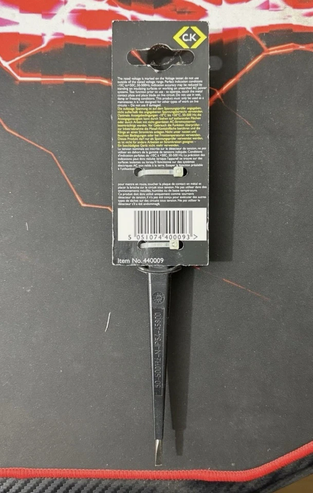 CK Tools 440009 Mainstester Screwdriver VDE 125-250V AC 190mm - Image 2 of 4