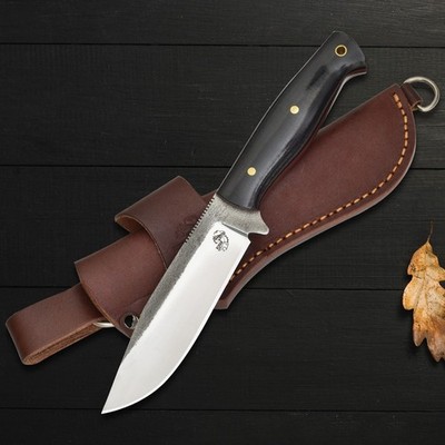 Hand Crafted Razor Sharp Knife for Camping, Bushcraft & Hunting - 59 Hardness