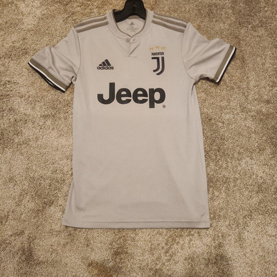 Adidas 2018 2019 Juventus Soccer Away Jersey Gray Sand / Champions