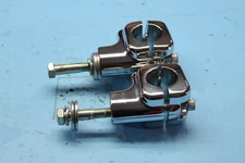 1461 14 HARLEY-DAVIDSON SOFTAIL FAT BOY CHROME HANDLEBAR RISER TOP CLAMP SET 