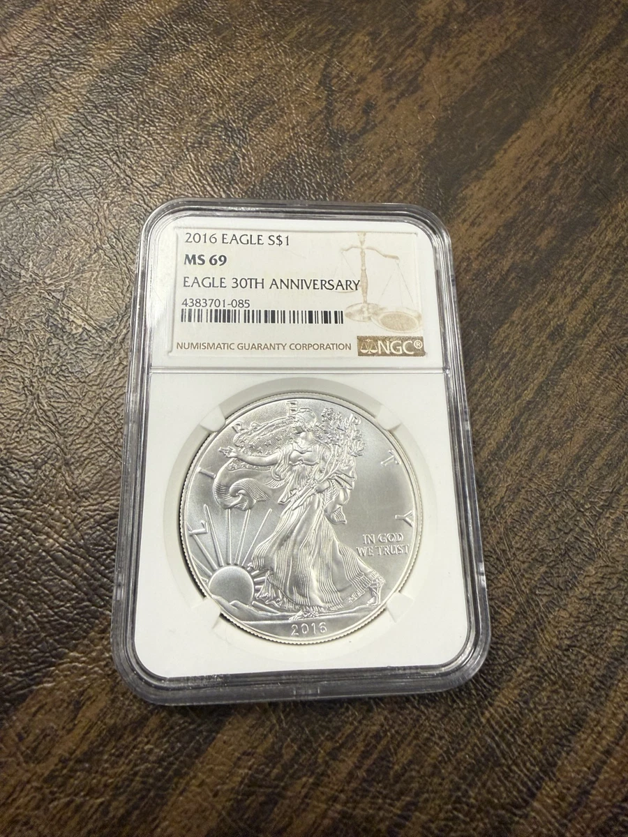 25+ 2016 Grade MS 69 NGC Certified Silver Bullion Coins for sale