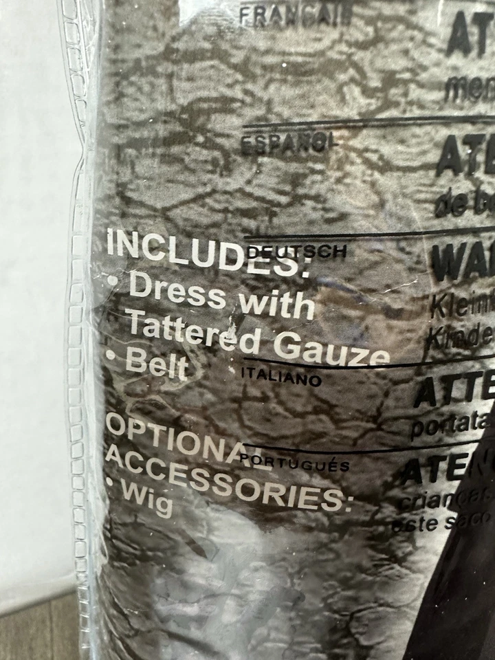 Fantasia de menina zumbi criança grande 12-14 novidades fórum Halloween infantil - Imagem 4 de 4