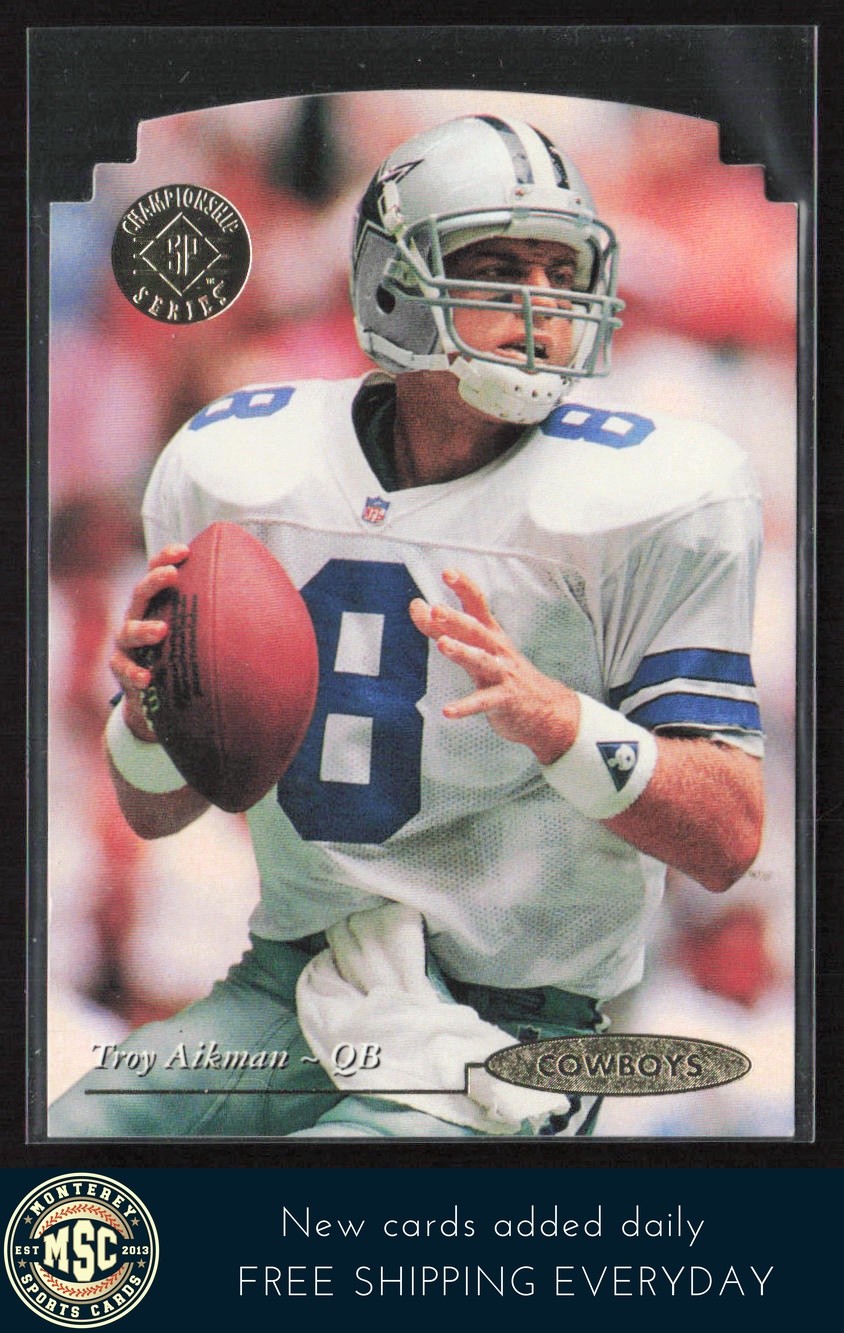 Troy Aikman 1995 SP Championship Die Cuts #88 Dallas Cowboys