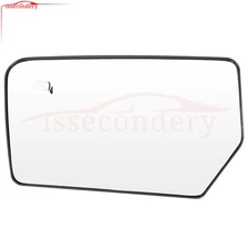 LH Mirror Glass Flat Heated Fits 2007-2011 Ford Expedition Driver Side Left