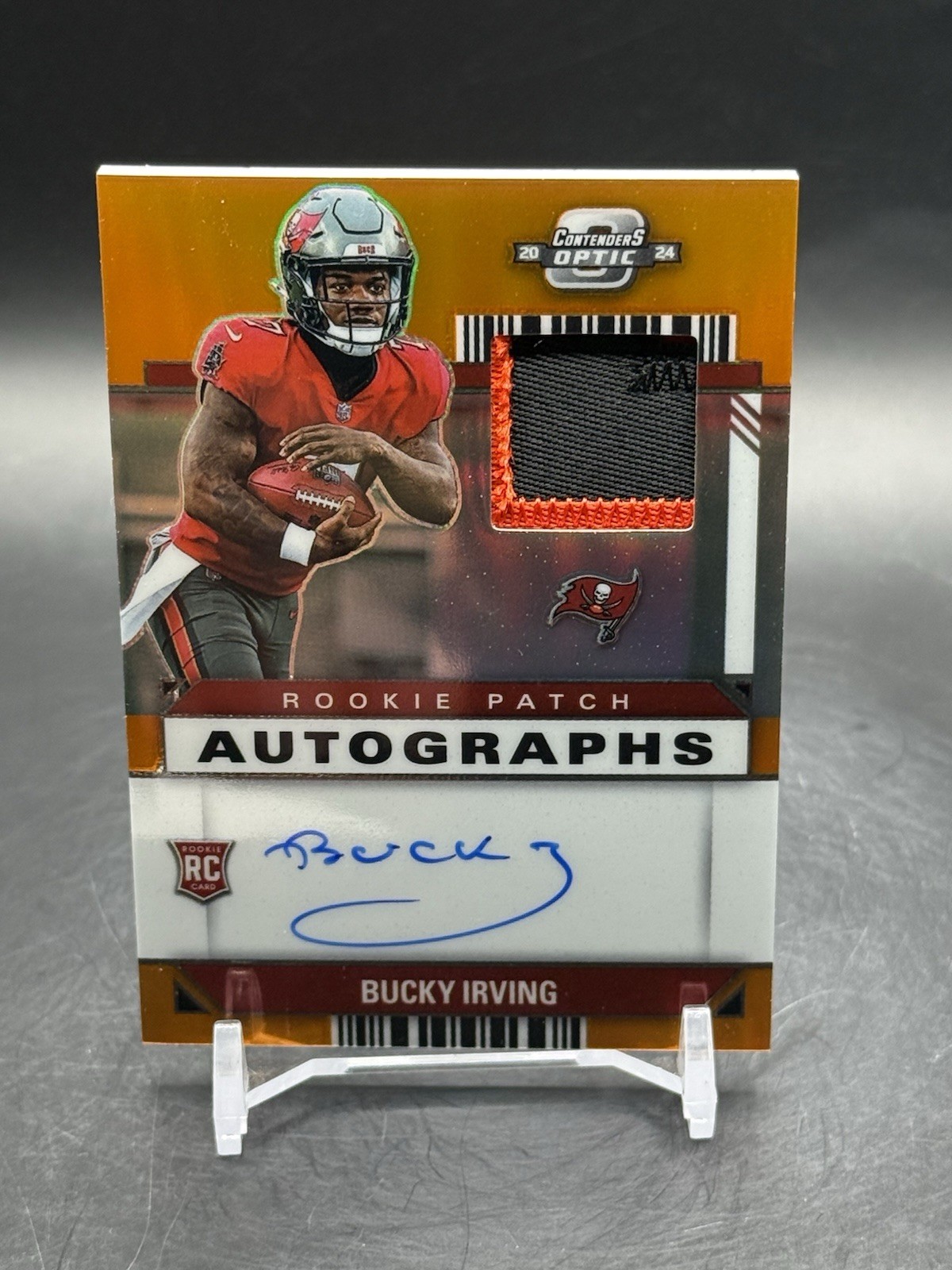 2024 Contenders Optic RC Patch Auto Orange BUCKY IRVING RC 13/25 BUCCANEERS 🔥