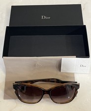 Christian Dior Glossy 1 Sunglasses - Tortoise Shell Havana - Oversized - READ