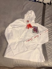 Diesel PR-T-CRANE-LS-HOOD Unisex White Hoodie Size L New with Tags 100% Genuine