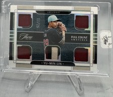 2024 Panini Three And Two Full Count Swatches Yu- Min Lin /25 Encased
