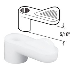 Prime-Line 5/16 In. White Swivel Plastic Screen Clips with Screws 12 Count 